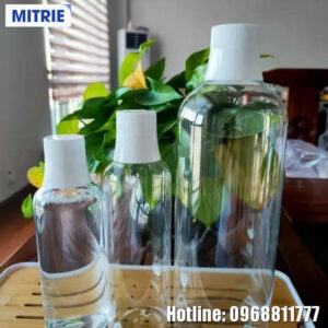Chai đựng nước súc miệng nhựa PET có nắp và cốc đo 250ml