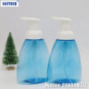 Chai nhựa PET đầu nhấn màu xanh dương 300ml