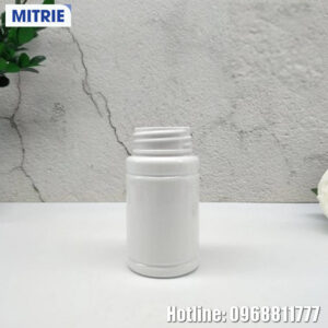Chai nhựa PET đựng dược phẩm màu trắng sứ 100ml