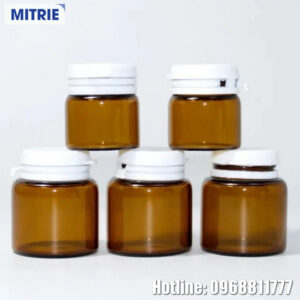 Chai nhựa PET đựng dược phẩm nắp bật