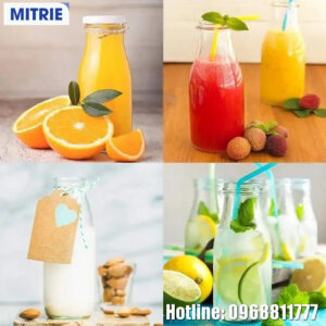 Chai nhựa PET đựng nước hình trụ thuôn 200-500ml