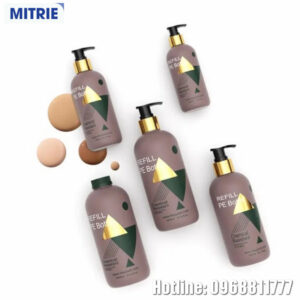 Chai nhựa PET đựng sữa tắm dáng tròn cao 1000ml