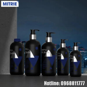 Chai nhựa PET đựng sữa tắm dáng tròn cao 1000ml