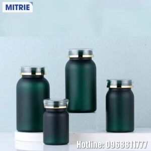 Chai nhựa PET đựng thuốc màu xanh thẫm sang trọng 275ml