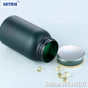 Chai nhựa PET đựng thuốc màu xanh thẫm sang trọng 275ml