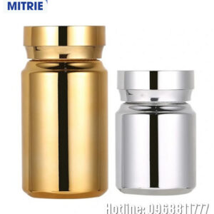 Chai nhựa PET mạ vàng bạc 80ml