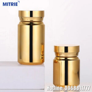 Chai nhựa PET mạ vàng bạc 80ml