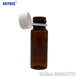 Chai nhựa PET màu nâu 50ml đựng dược phẩm dạng nắp vặn