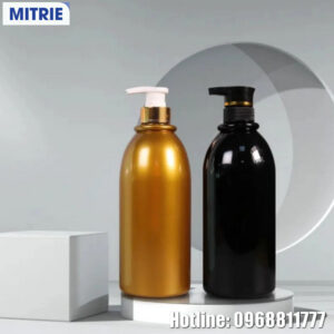 Chai nhựa PET mỹ phẩm dáng trụ tròn