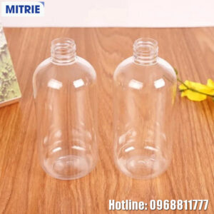 Chai nhựa PET trong suốt dáng trụ tròn 250ml