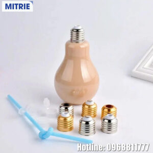 Chai nhựa PET trong suốt đựng thực phẩm hình bóng đèn 250ml