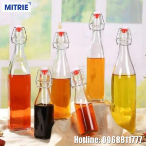Chai Thủy Tinh Nắp Cài 250-100ml