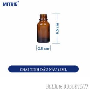 Chai Tinh Dầu Nâu 15ml
