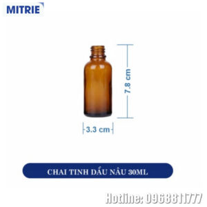 Chai Tinh Dầu Nâu 30ml