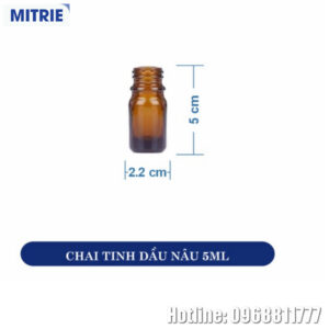 Chai Tinh Dầu Nâu 5ml