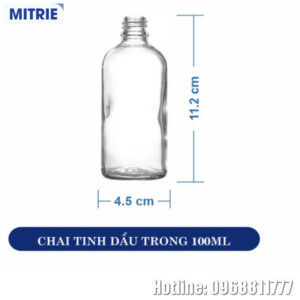 Chai Tinh Dầu Trắng 100ml-1