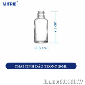 Chai Tinh Dầu Trong suốt 30ml
