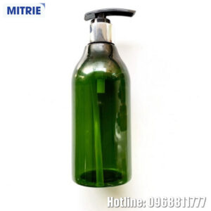 Chai nhựa PET màu xanh đầu nắp bơm giọt 300ml