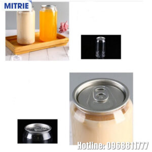 Chai nhựa PET dáng lon đựng đồ uống nắp nhôm