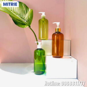 Chai nhựa PET đựng dầu gội vai bầu 820ml