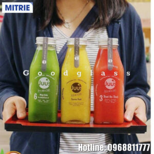 Chai nhựa PET đựng đồ uống dáng vuông vát 330ml