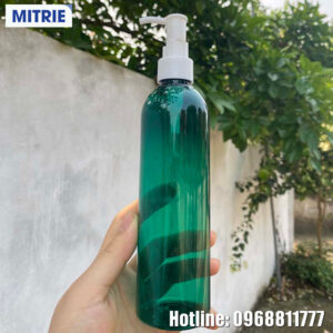 Chai nhựa PET mỹ phẩm màu xanh độc đáo