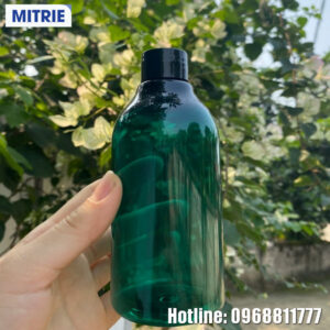 Chai nhựa PET mỹ phẩm màu xanh độc đáo