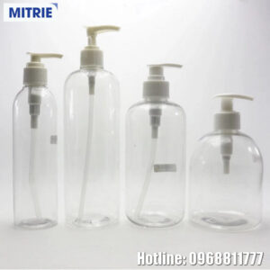 Chai nhựa pet dáng tròn