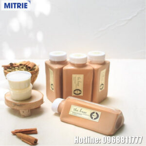 Chai nhựa trong tam giác 250ml đựng đồ uống