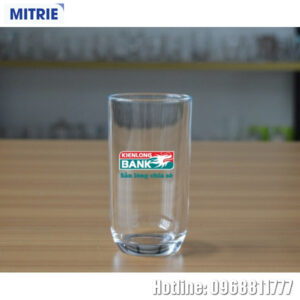 Cốc thủy tinh in Logo Ngân hàng Kiên Long