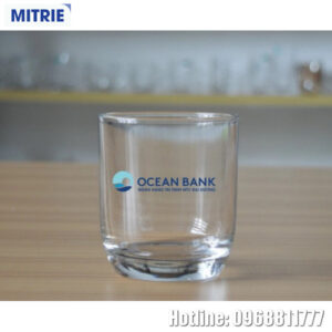 Cốc thủy tinh in Logo Ngân hàng Ocean Bank