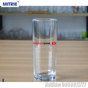 Cốc thủy tinh in Logo Ngân hàng Techcombank