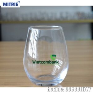 Cốc thủy tinh in Logo Ngân hàng Vietcombank