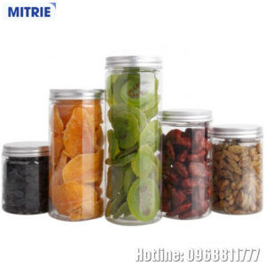 Hũ Nhựa PET Nắp Nhôm Hình Trụ 1500ml