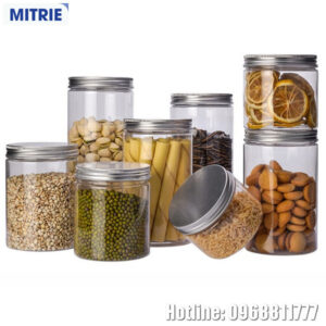 Hũ Nhựa PET Nắp Nhôm Hình Trụ 300ml