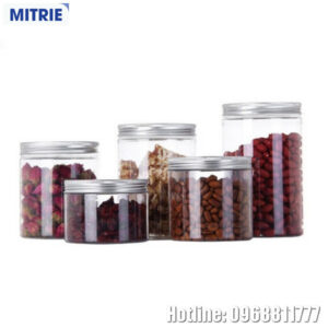 Hũ Nhựa PET Nắp Nhôm Hình Trụ 750ml