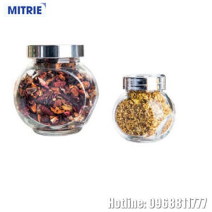 Hũ Thủy Tinh Trong Suốt Nghiêng 180ml