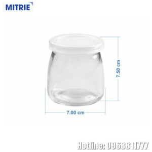 Hũ Thủy Tinh Trong Suốt Pudding 200ml