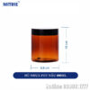 Hũ nhựa PET nâu 600ml bảo quản thực phẩm