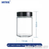 Hũ thủy tinh dáng trụ tròn nắp viền sâu 380ml