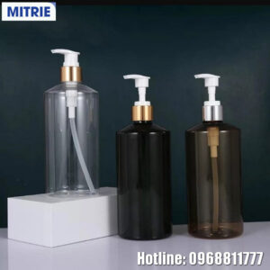 Chai nhựa PET nắp bơm 500ml