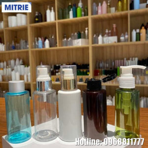 chai nhựa PET vai vuông đựng mỹ phẩm