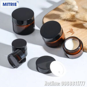 Hũ nâu đựng mỹ phẩm sang trọng