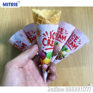 Đế giấy vỏ kem ốc quế