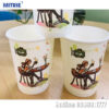 Ly cốc giấy in sẵn thiết kế 14oz