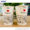 Ly cốc giấy in sẵn thiết kế 16oz