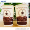 Ly cốc giấy in sẵn thiết kế 16oz