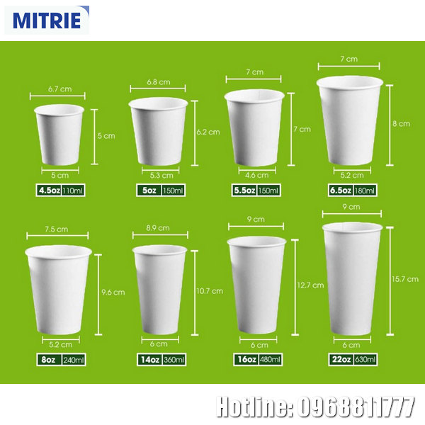 Ly cốc giấy in theo thiết kế yêu cầu