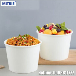 tô giấy trắng dùng 1 lần